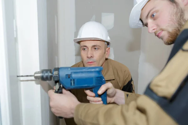 Building making a hole on the wall — Stock Photo, Image