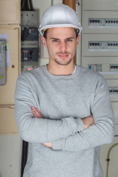 Nätverk BANVAKT poserar och arbete — Stockfoto