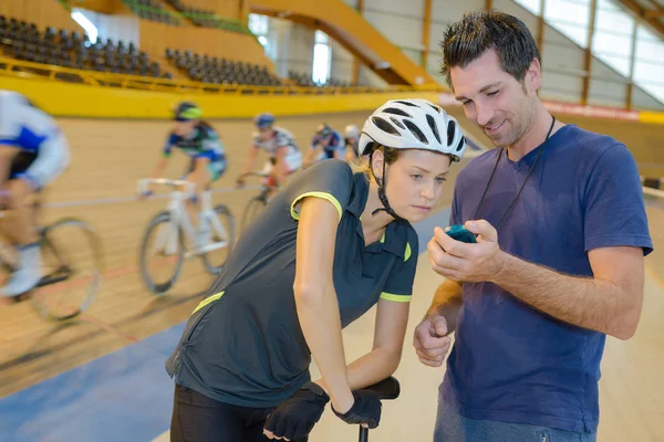 En el circuito de ciclismo — Foto de Stock