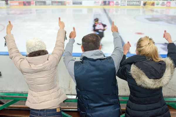 Supporting your ice hockey team — Stock Photo, Image