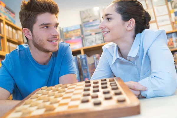 Na loja de brinquedos — Fotografia de Stock