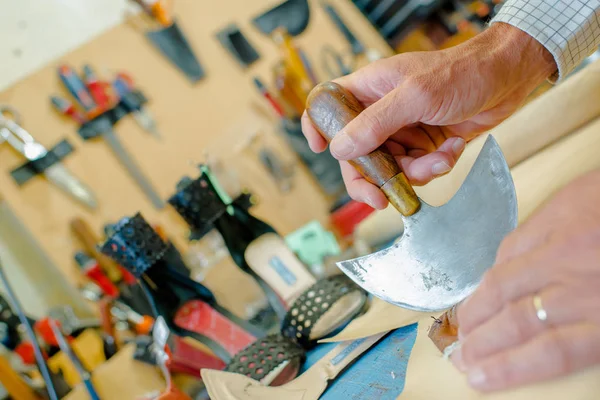 Taller de zapatero y herramientas —  Fotos de Stock