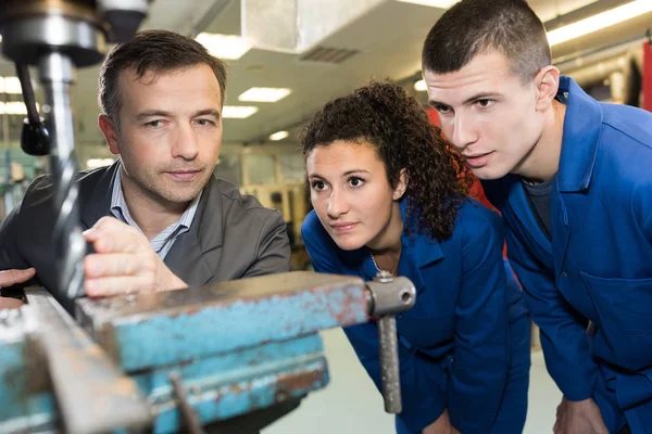 Apprentices woodworkers and male — Stock Photo, Image