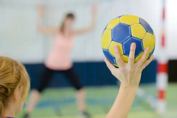 Handball und Handball — Stockfoto
