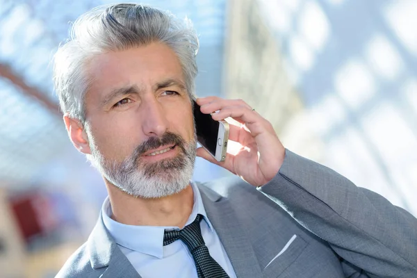 Uomo d'affari al telefono — Foto Stock