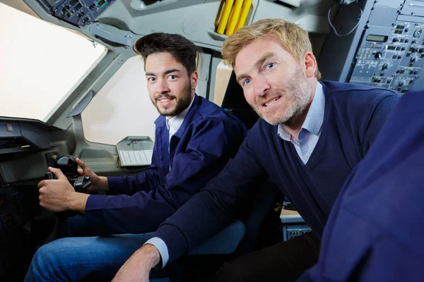 Retrato do piloto em formação — Fotografia de Stock