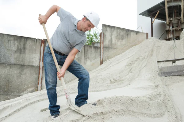 Przygotowanie powierzchni przez piaskowanie — Zdjęcie stockowe