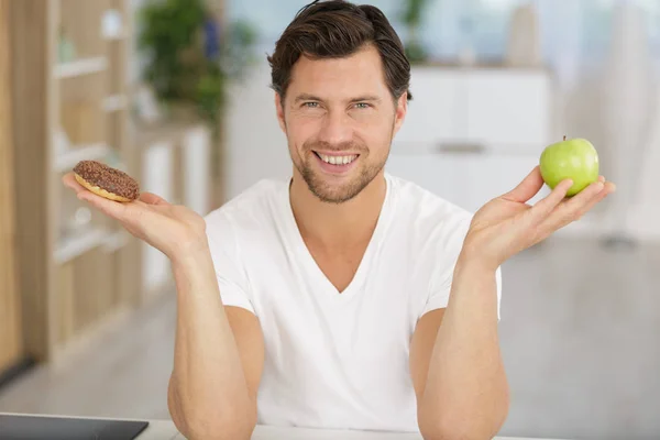 Healthy diet or junk sweet food — Stock Photo, Image