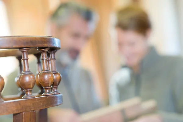 Nahaufnahme von antiken Möbeln - Tisch — Stockfoto