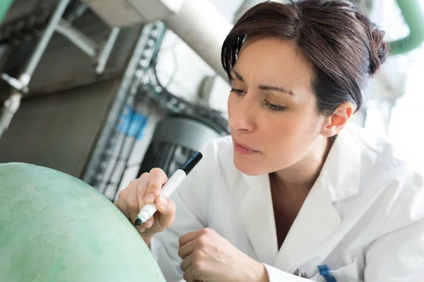 Vrouwelijke Apotheker Dagelijkse Plichten Doen — Stockfoto