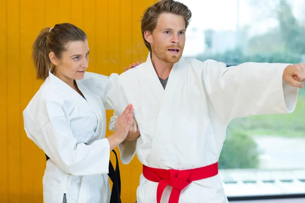 Porträtt Människor Och Kampsport Karate — Stockfoto