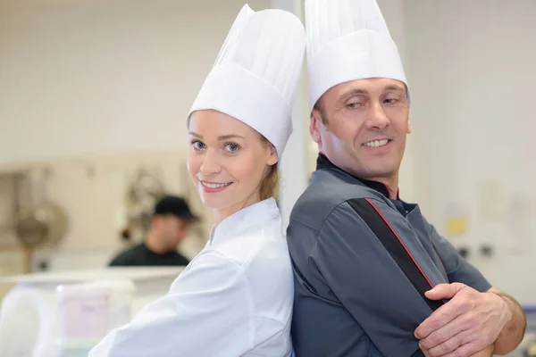 Retrato Dos Chefs Restaurante — Fotografia de Stock
