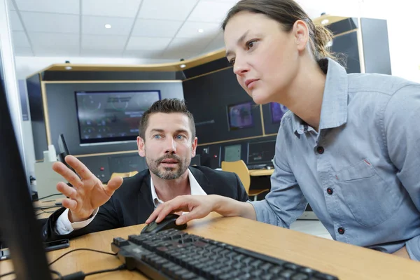 Man Woman Office — Stock Photo, Image