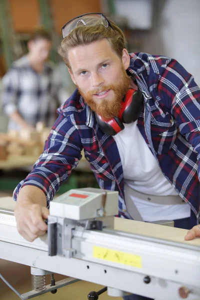 Worker Carpenters Workshop — Stock Photo, Image