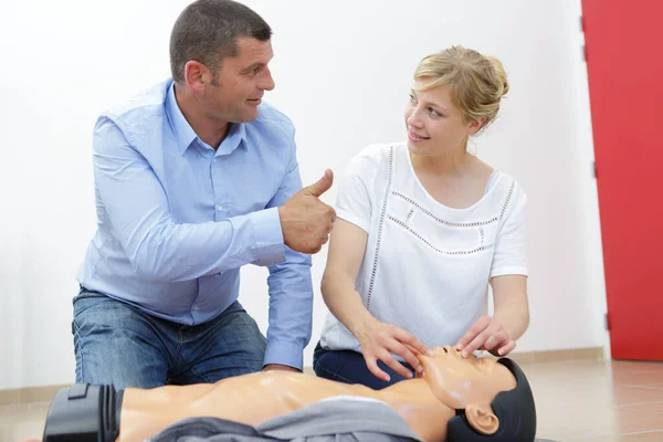 Erste Hilfe Ausbildung Bei Cpr — Stockfoto