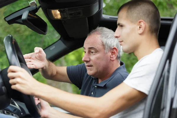 Driving Instructor Learner Stock Image