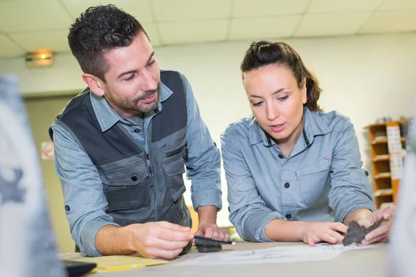 Collega Magazijn Vrouw — Stockfoto