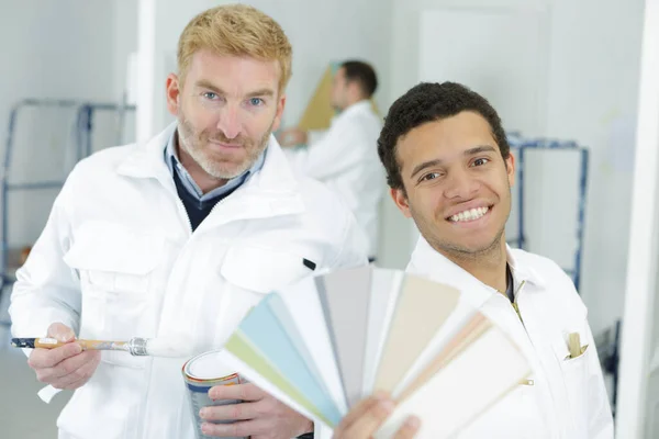 Two Painters Having Meeting — Stock Photo, Image