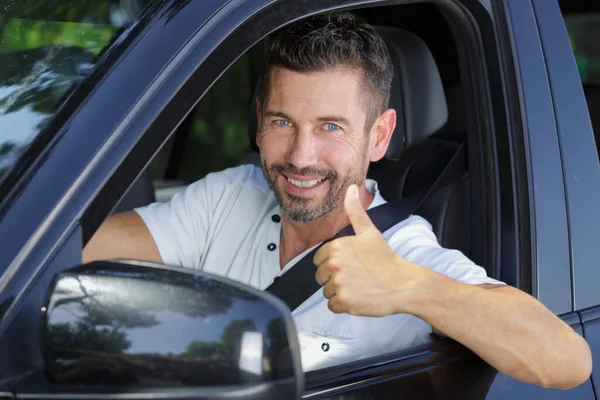Man Driving Car — Stock Photo, Image