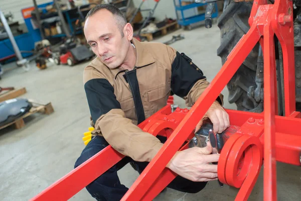 Gabelstapler Reparieren Hebesystem — Stockfoto