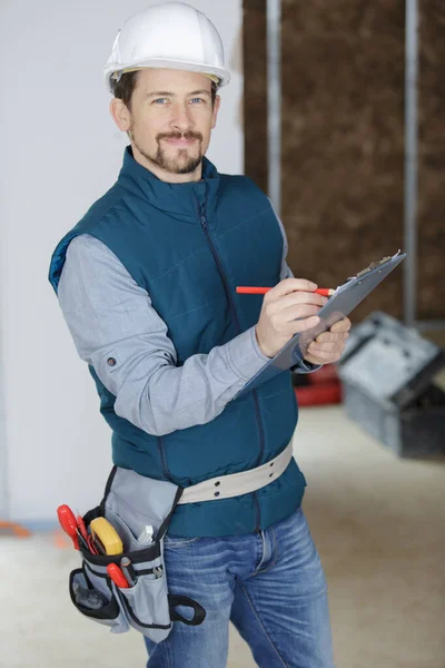 Project Manager Writing Clipboard Property — Stock Photo, Image