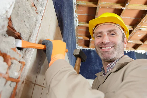 Porträt Eines Reparateurs Arbeitskleidung — Stockfoto