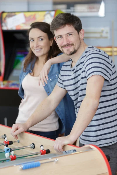 Novio Ganar Fútbol Mesa Juego — Foto de Stock