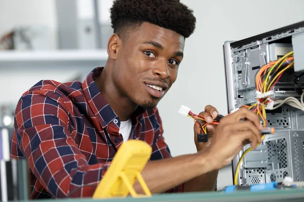Male Technician Working Broke — Stock Photo, Image