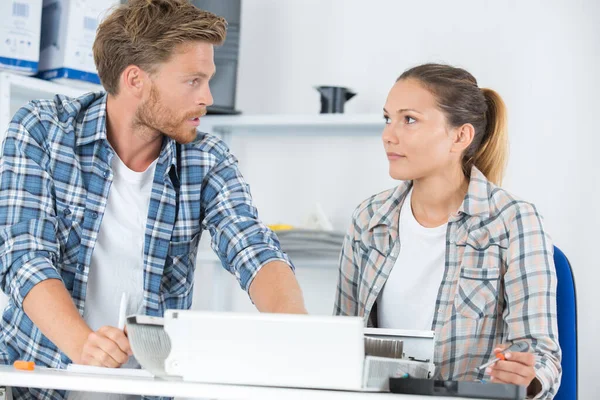 Concepto Trabajo Equipo Mixto — Foto de Stock