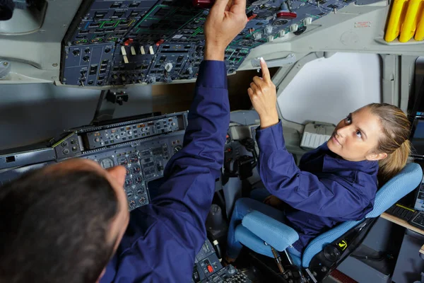 Dispositivo Cockpit Piloto — Fotografia de Stock