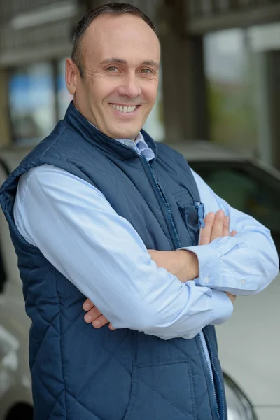 Mechanic Posing Arms Crossed — Stock Photo, Image