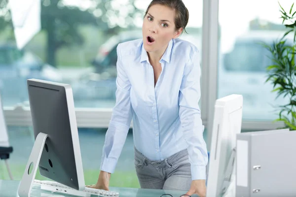 Portrait Angry Businesswoman — Stock Photo, Image