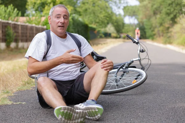 Konzept Eines Fahrradunfalls — Stockfoto