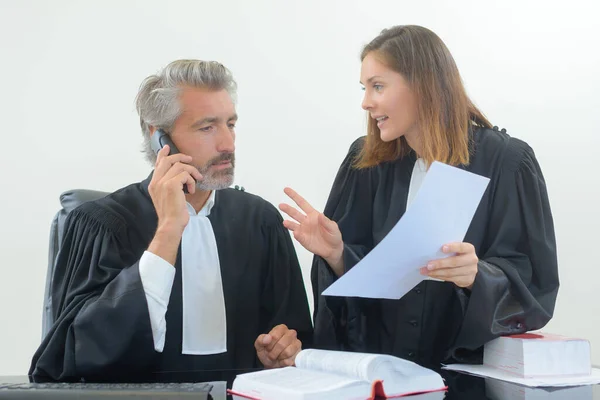 Portrait Legal Workers Robes — Stock Photo, Image