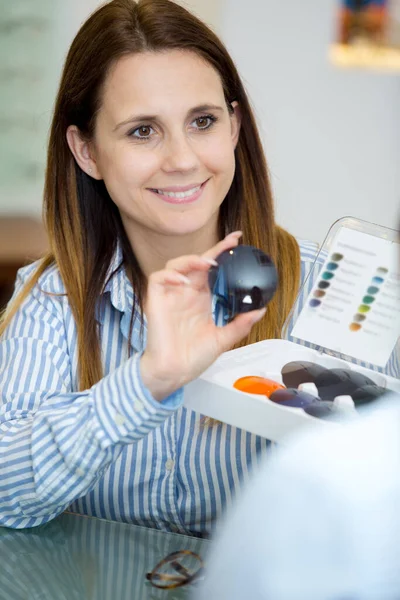 Werkneemster Optische Winkel — Stockfoto