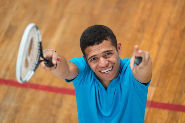 Lucky Tennis Player Tennis — Stock Photo, Image