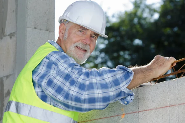 Ingénieur Constructeur Sur Chantier Construction — Photo