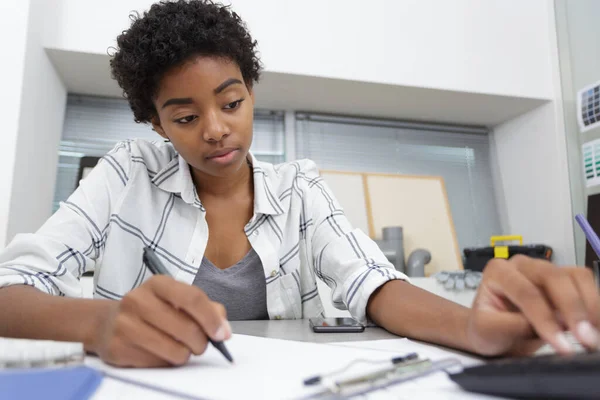 Student Notes Notebook While Learning Online Study — Stock Photo, Image