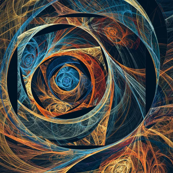 Multicolored spiraling mosaic — Stock Photo, Image