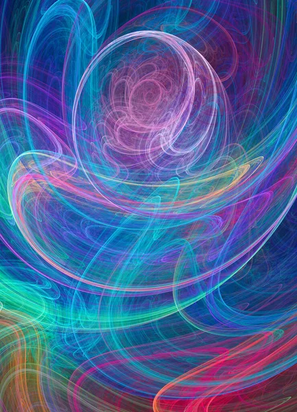 Смесь Флуоресцентных Цветов Абстрактных Форм — стоковое фото