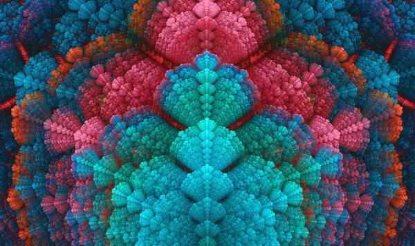 Фрактальное Повторение Разноцветной Ракушки Текстуры — стоковое фото