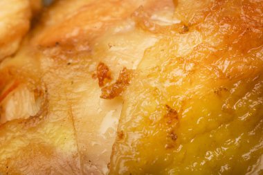 Roasted meat skin texture\