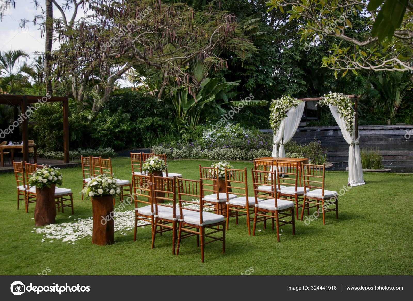 Tropical Garden Wooden Chairs