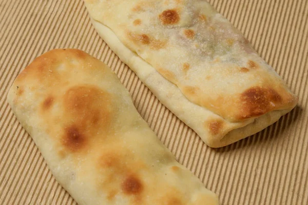 Freshly Baked Homemade Rolled Bread Buns — Stock Photo, Image