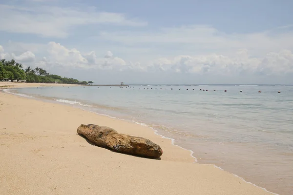 Spiaggia Vuota Durante Isolamento Del Coronavirus Crisi Pandemica Coronavirus Turismo — Foto Stock