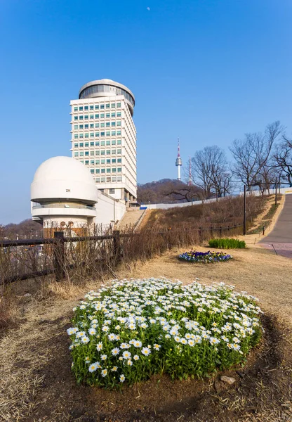 Namsan Park en N Seoul Tower, Zuid-Korea — Stockfoto