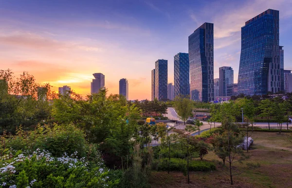 Songdo, Corea del Sud - 17 maggio 2015: Songdo Central Park a Songdo — Foto Stock