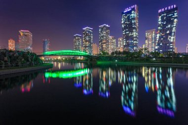 Central Park'ta Songdo Songdo Songdo, Güney Kore - 17 Mayıs 2015: