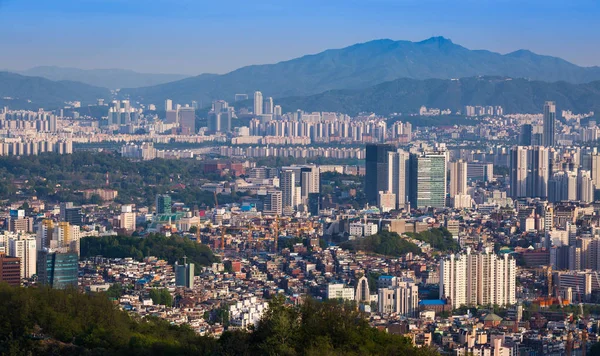 Skyline von Seoul, Südkorea. — Stockfoto