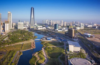 Kore şehir, Cityscape Songdo Central Park'a Songdo Internati